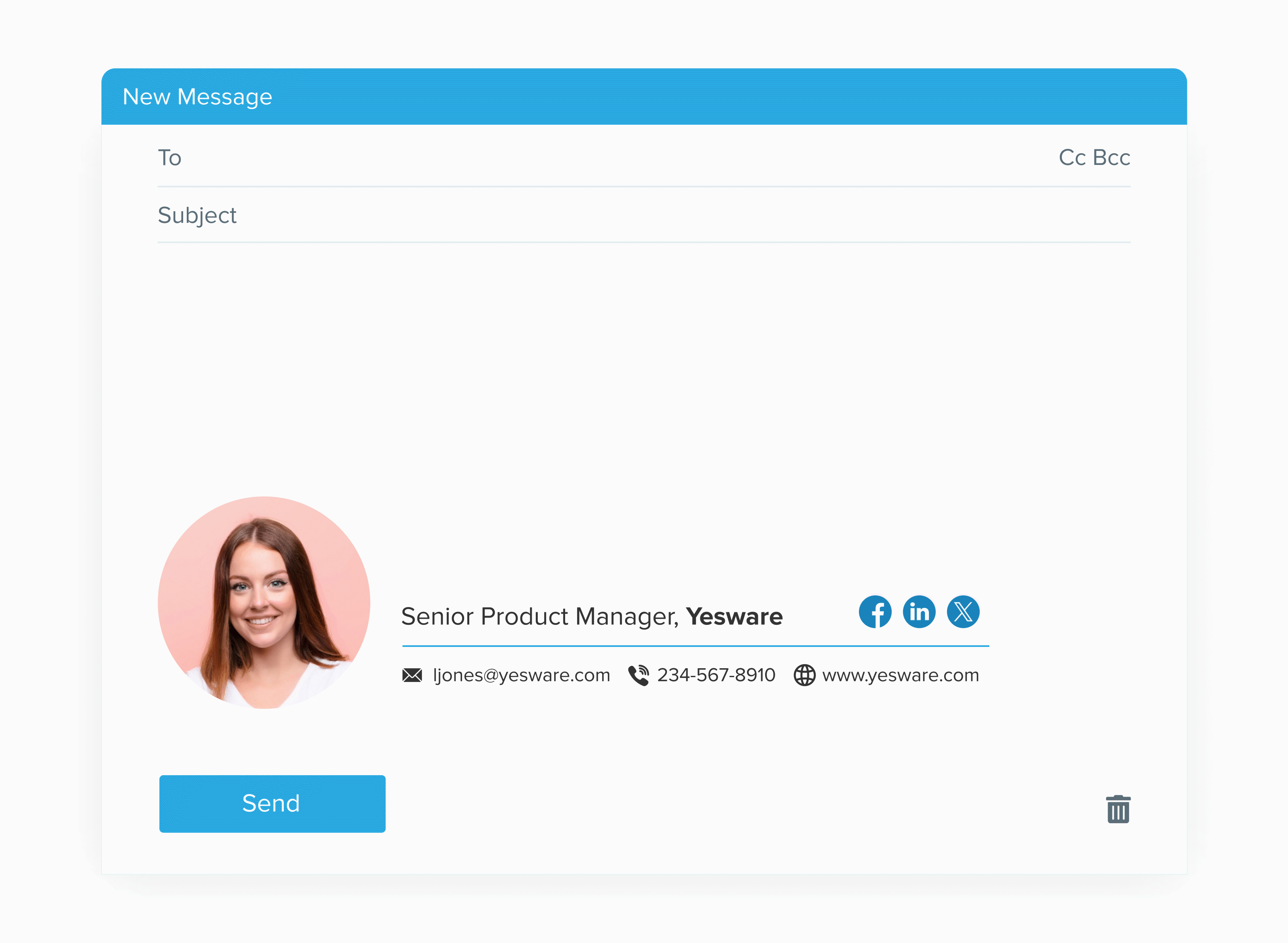 Animated Email Signature Example