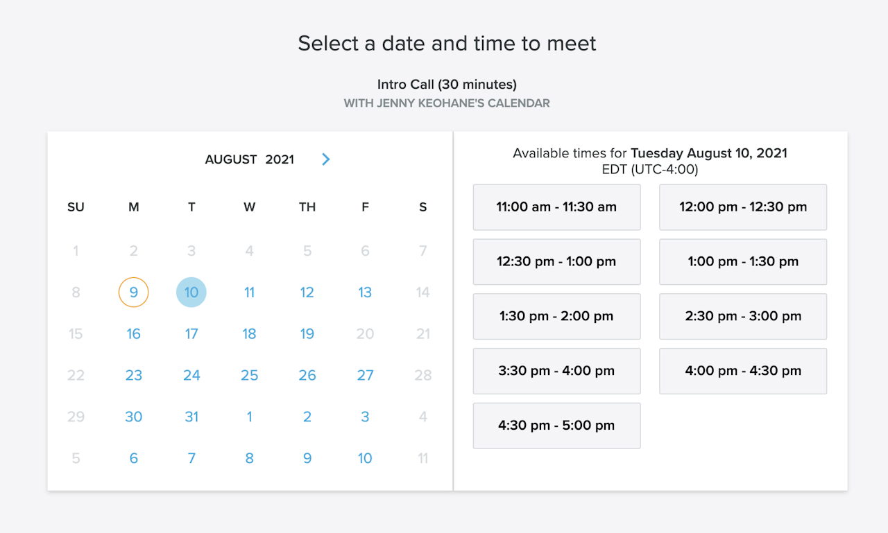 email management virtual assistant: meeting scheduler