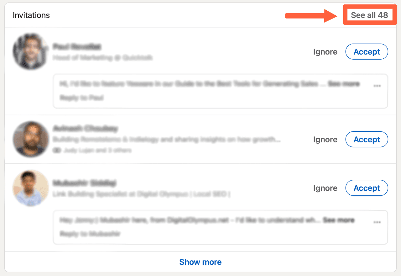 How to cancel a LinkedIn connection request