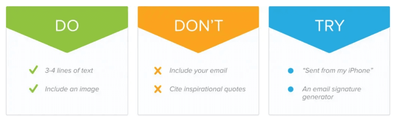b2b email templates: email signature