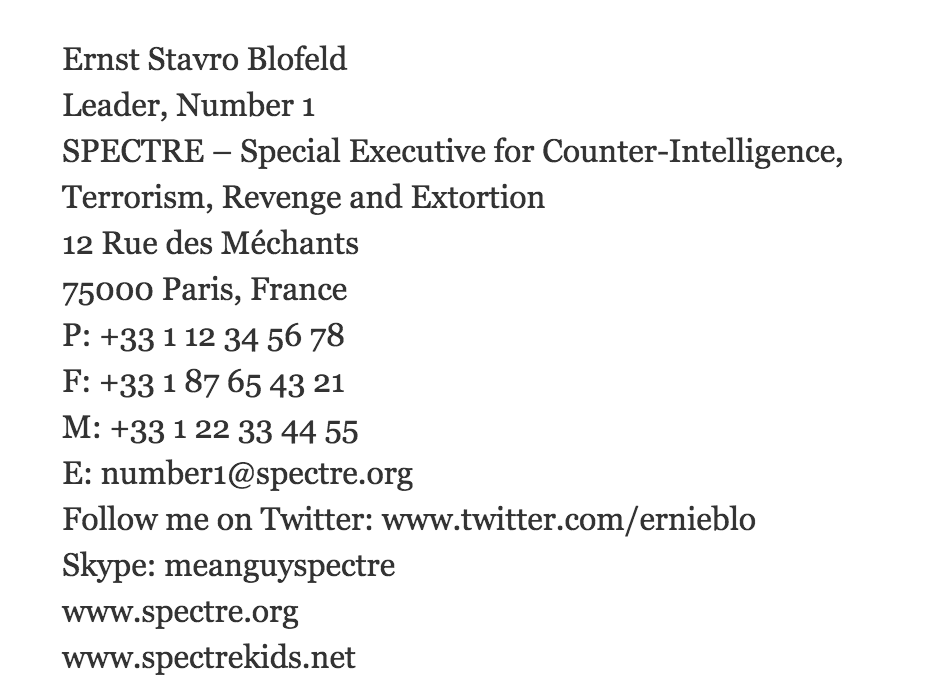 email signature example: new york times